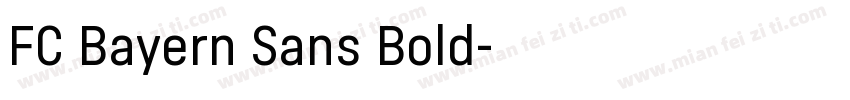 FC Bayern Sans Bold字体转换